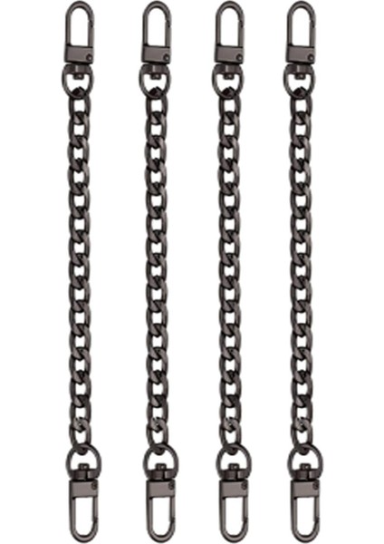 4pieces Çanta Zinciri Kayışı 7.9 Inç Torba Kayış Genişletici Kol Torbası Dekorasyonu Siyah (Yurt Dışından) fiyatları