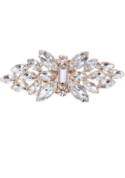 Rhinestone Yay Ayakkabı Klipsleri Yaprak Kelebek 3 Pc Bırakır (Yurt Dışından)
