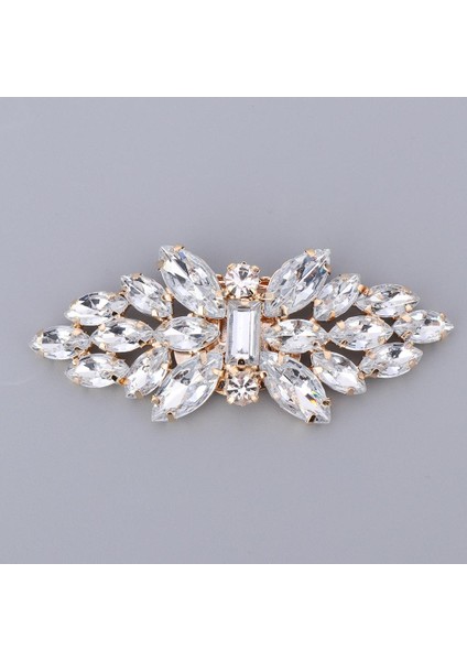 Rhinestone Yay Ayakkabı Klipsleri Yaprak Kelebek 3 Pc Bırakır (Yurt Dışından)