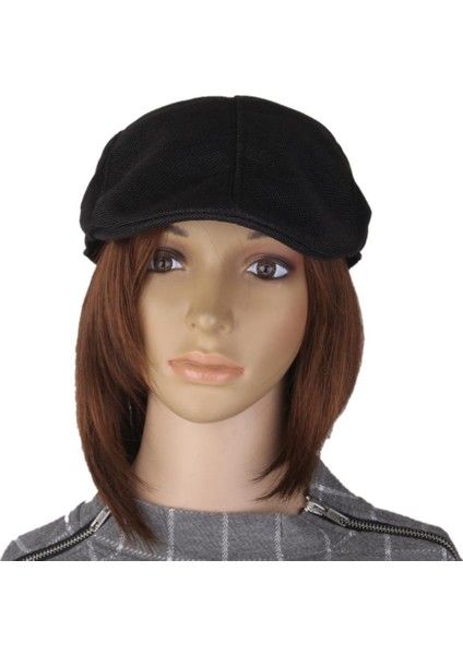 Unisex Düz Fırıncı Çocuk Şapka Zirve Kadınlar Ülke Çiftçi Unisex Siyah (Yurt Dışından) modelleri