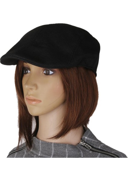 Unisex Düz Fırıncı Çocuk Şapka Zirve Kadınlar Ülke Çiftçi Unisex Siyah (Yurt Dışından) fırsatları