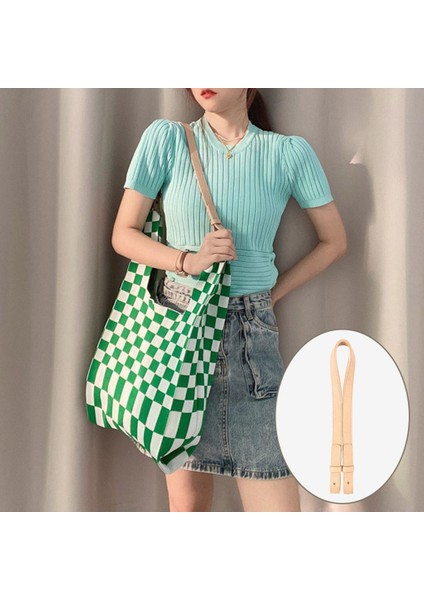 Çanta Kayışı Yedek 22 cm Kısa Tote Debriyaj Çanta Kolu 1.8 cm Genişlik Kemer Bej (Yurt Dışından) modelleri