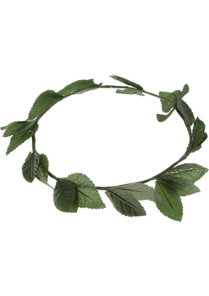 3pcs Yunan Roman Tanrıçası Toga Yeşil Yapraklar Çelengi Başlık Parti Kostümü (Yurt Dışından)