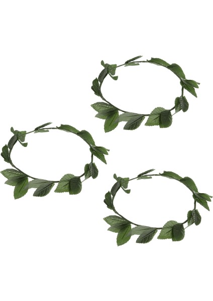 3pcs Yunan Roman Tanrıçası Toga Yeşil Yapraklar Çelengi Başlık Parti Kostümü (Yurt Dışından) fiyatları