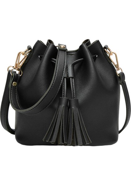 Kadın Kova Omuz Çantası - Siyah (Yurt Dışından)