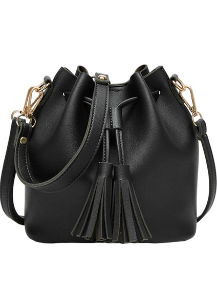 Kadın Kova Omuz Çantası - Siyah (Yurt Dışından) fiyatları