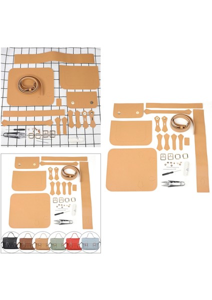 3set Precut Deri Çanta Yapımı Kit Tote Çanta Çantası Örgü Malzemeleri (Yurt Dışından)