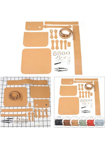 3set Precut Deri Çanta Yapımı Kit Tote Çanta Çantası Örgü Malzemeleri (Yurt Dışından)