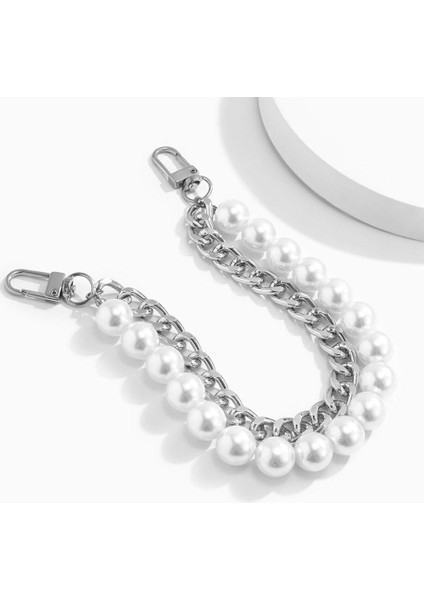 Uzun Boncuklu Zincir Diy Çanta Yedek Inci Kayış Torbaları Çanta Kolları Şeridi (Yurt Dışından) fırsatları