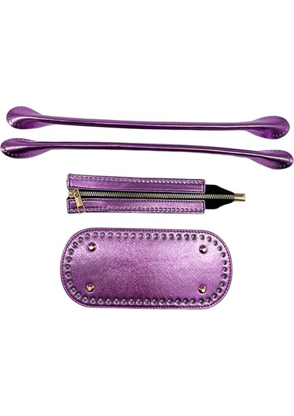 Iplik Örgü Torbası El Yapımı Malzemeler Menekşe Parçalar (Yurt Dışından)