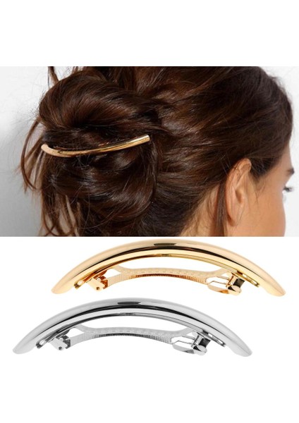 2xautomatik Tüp Fransız Barrette Büyük Saç Klipsli Pim At Kuyruğu Tutucu Pcs (Yurt Dışından) modelleri