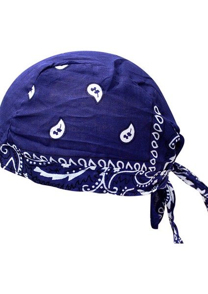 Bisiklet Korsan Şapkaları Bandana Beanie Kask Astar Baş Sargısı Eşarp Mavi Siyah (Yurt Dışından) indirimleri
