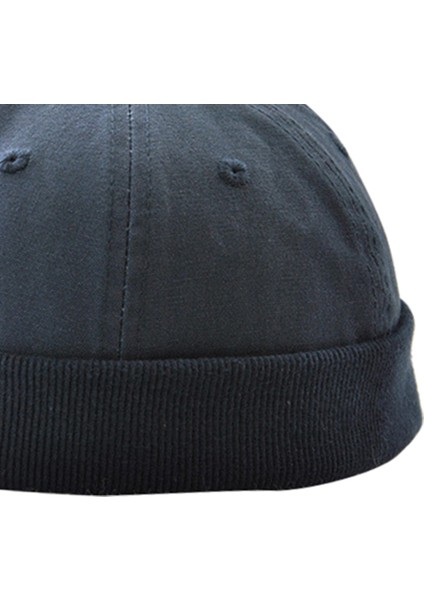 Mens Docker Brimless Hat Skullcap Beanie Işçi Denizci Rulo Kuff Kafatası Koyu Mavi (Yurt Dışından) indirimleri