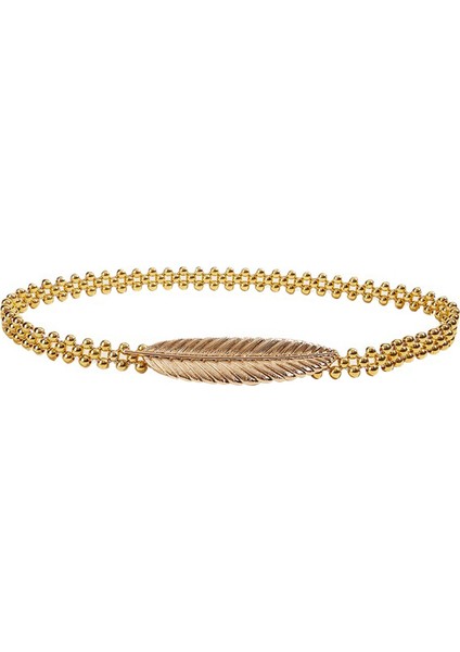 Bayan Bayanlar Sıska Elbise Kemer Gelin Kemeri Moda Elastik Bel Bandı Altın (Yurt Dışından) fiyatları