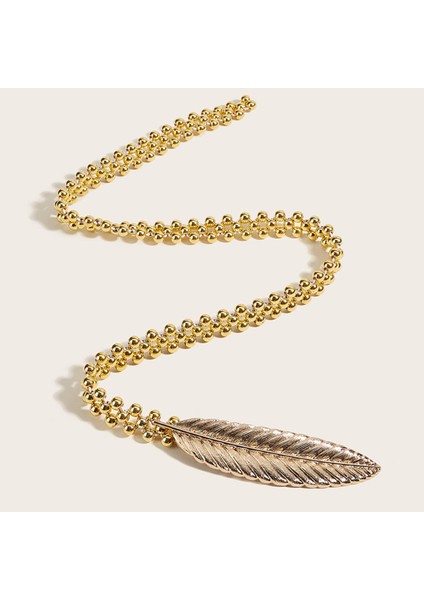 Bayan Bayanlar Sıska Elbise Kemer Gelin Kemeri Moda Elastik Bel Bandı Altın (Yurt Dışından) fırsatları