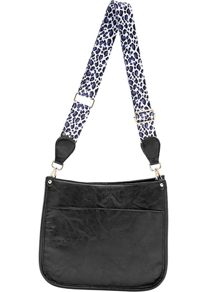 Kadınlar Tek Omuz Çantası Moda Omuz Çantası Cüzdan Seyahat Plajı Siyah (Yurt Dışından)