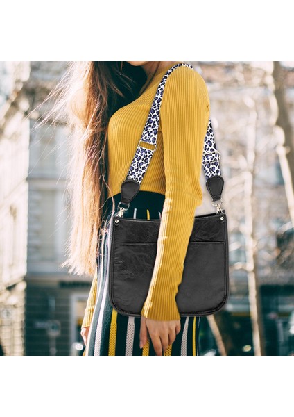 Kadınlar Tek Omuz Çantası Moda Omuz Çantası Cüzdan Seyahat Plajı Siyah (Yurt Dışından) modelleri