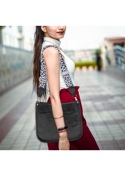 Kadınlar Tek Omuz Çantası Moda Omuz Çantası Cüzdan Seyahat Plajı Siyah (Yurt Dışından) fırsatları