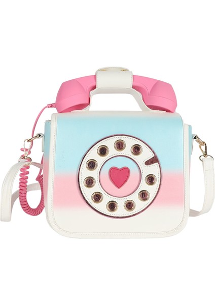 Kadınlar Telefon Şekilli Crossbody Çanta Alışveriş Messenger Omuz Çantası Kılıf Renkli (Yurt Dışından)