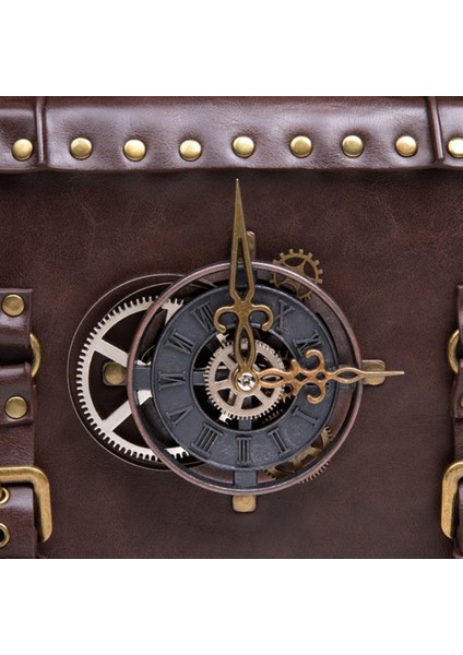 Steampunk Okulu Crossbody Messenger Çantası Gotik Deri Omuz Çantası Çantası (Yurt Dışından)