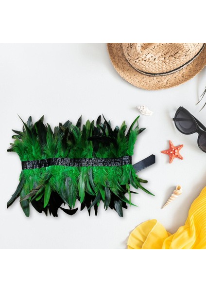 Sahte Tüy Şal Tüyü Gotik Tüy Yeleği Kadınlar Için Kostüm Yeşili (Yurt Dışından) fiyatları