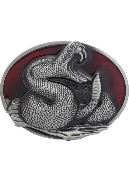 Vintage Style Western Cowboy Snake Desen Kemer Tokası 3,6-3.9cm Kemer (Yurt Dışından)