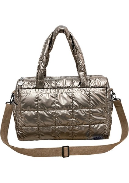 Kadınlar Kış Omuz Çantası Çanta Geniş Çerçeveli Açılış Bayanlar Kızlar Cüzdan Şampanya (Yurt Dışından)