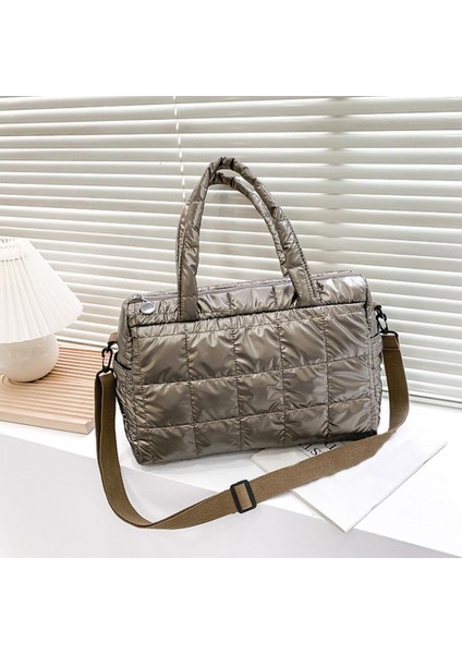 Kadınlar Kış Omuz Çantası Çanta Geniş Çerçeveli Açılış Bayanlar Kızlar Cüzdan Şampanya (Yurt Dışından) fiyatları