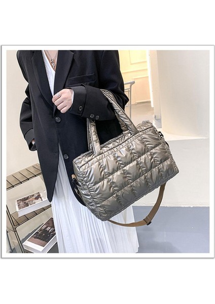 Kadınlar Kış Omuz Çantası Çanta Geniş Çerçeveli Açılış Bayanlar Kızlar Cüzdan Şampanya (Yurt Dışından) fırsatları