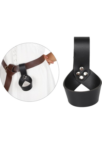 Ortaçağ Kılıç Kılıf Cutlass Dagger Skabbard Cosplay Cadılar Bayramı Yetişkinleri Style2 Siyah 20X8CM (Yurt Dışından)