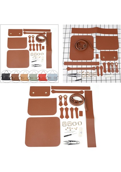 2 Set Deri Omuz Çantası Tam Kit El Sanatları Çanta Malzemeleri (Yurt Dışından) fırsatları