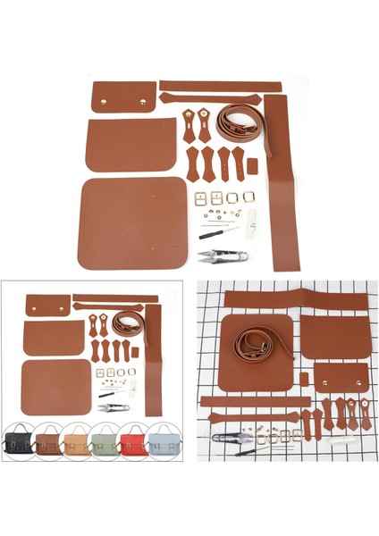 2 Set Deri Omuz Çantası Tam Kit El Sanatları Çanta Malzemeleri (Yurt Dışından) indirimleri