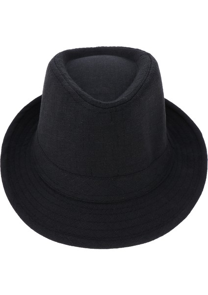 Yapılandırılmış Gangster Trilby Kumaşlı Klasik Manhattan Şapkası -, 58CM Siyah (Yurt Dışından) fiyatları