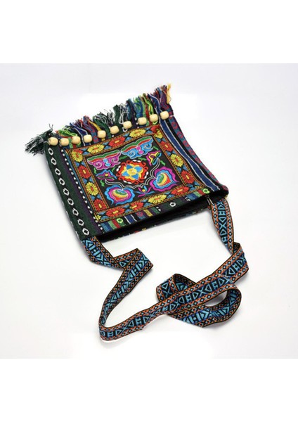 Bohemian Moda Omuz Çantası Sling Crossbody Çanta Parti Alışverişi Için Mavi 28.5cm (Yurt Dışından) indirimleri