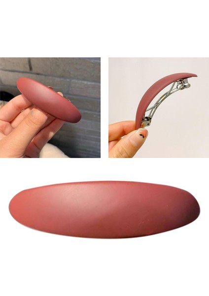 Zarif Geometrik Saç Klip Saç Aksesuarları Kadınlar Için At Kuyruğu Tutucu Kızlar Şarap Kırmızı (Yurt Dışından) modelleri