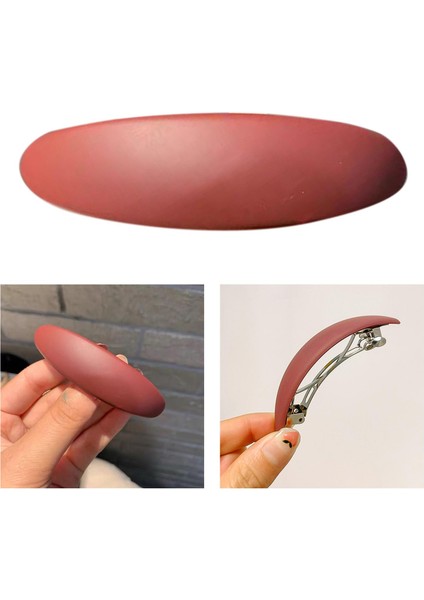 Zarif Geometrik Saç Klip Saç Aksesuarları Kadınlar Için At Kuyruğu Tutucu Kızlar Şarap Kırmızı (Yurt Dışından) indirimleri