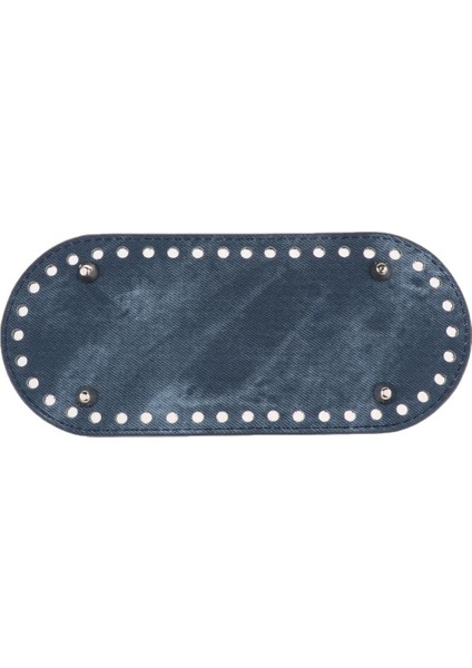 1x Dıy Tığ Torbası Alt Şekillendirici Ped 42 Delik Çanta Yastık Takma Oval Taban Denim Gri (Yurt Dışından) fiyatları