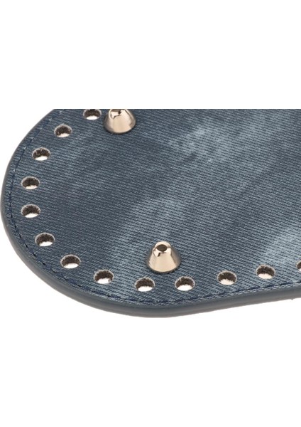 1x Dıy Tığ Torbası Alt Şekillendirici Ped 42 Delik Çanta Yastık Takma Oval Taban Denim Gri (Yurt Dışından) fırsatları