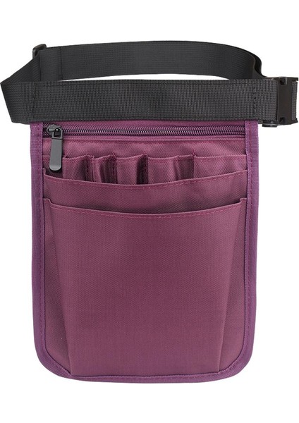 Naylon Yardımcı Hemşire Organizatör Kemer Cep Hızlı Topla Bel Çantası Fanny Paketi Mor (Yurt Dışından)