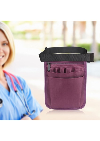 Naylon Yardımcı Hemşire Organizatör Kemer Cep Hızlı Topla Bel Çantası Fanny Paketi Mor (Yurt Dışından) fırsatları