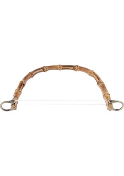 Ahşap Gerçek Bambu Çanta Çanta Çanta Tutamağı Çanta Yapmak Için Bronz Toka (Yurt Dışından)