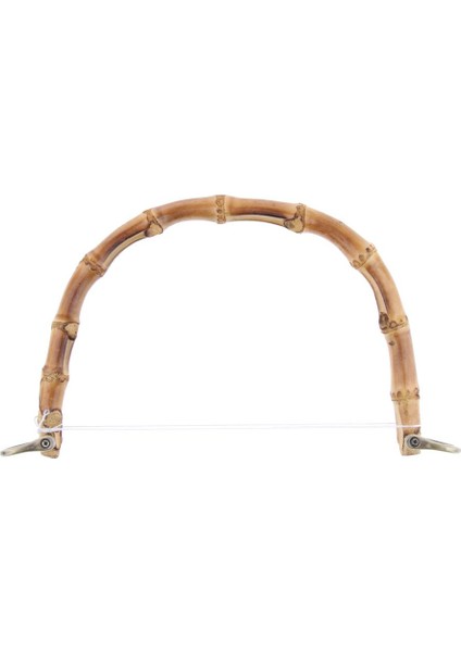 Ahşap Gerçek Bambu Çanta Çanta Çanta Tutamağı Çanta Yapmak Için Bronz Toka (Yurt Dışından)
