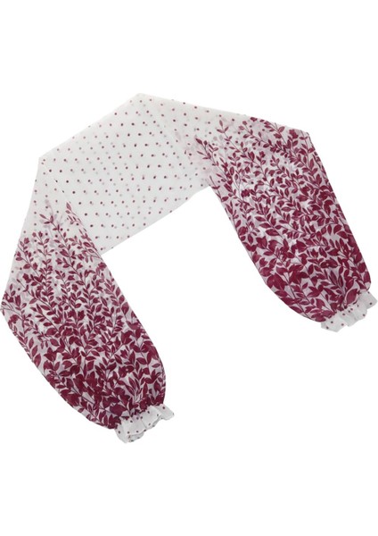 Kadın Şifon Uzun Kollu Shrug Cape Battaniye Wrap Panço Şal Şal Tops Şarap Kırmızı Çiçek (Yurt Dışından)