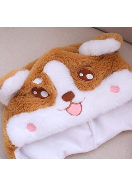 Moda Köpek Şapkası Corgi Kulak, Bacağı Tuttuğunuzda Hareket Edecek Komik Peluş Şapkası (Yurt Dışından) modelleri