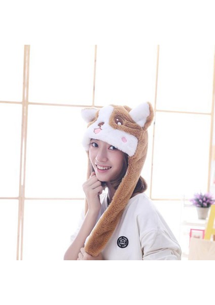 Moda Köpek Şapkası Corgi Kulak, Bacağı Tuttuğunuzda Hareket Edecek Komik Peluş Şapkası (Yurt Dışından) fırsatları