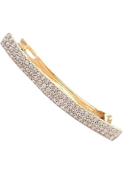 4xautomatik Rhinestone Fransız Barrette Büyük Saç Klipli Saç Tokası Saç Aksanları Altın 4 Adet (Yurt Dışından) fiyatları