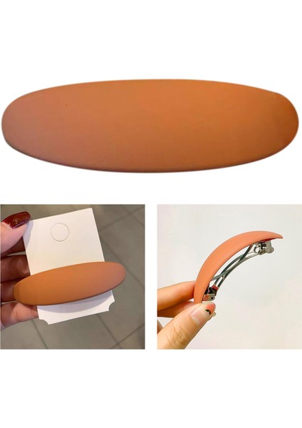 Zarif Geometrik Saç Klipli Saç Aksesuarları Kadınlar Için At Kuyruğu Tutucu Kız Turuncu (Yurt Dışından) modelleri