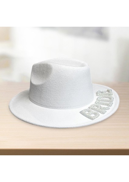 Kadınlar Cowgirl Şapkası, Nişan Partisi Cosplay Gelini Için Ön Taraf Geniş Ağzına Kadar Yanı Sıra (Yurt Dışından) modelleri