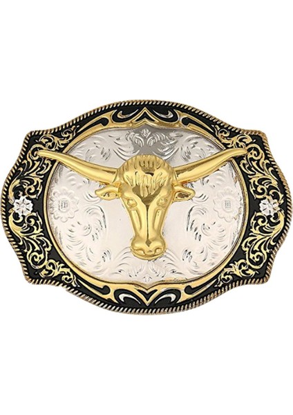 Vintage Style Bull Head Western Cowboy Rodeo Büyük Kemer Toka Değiştirme (Yurt Dışından)