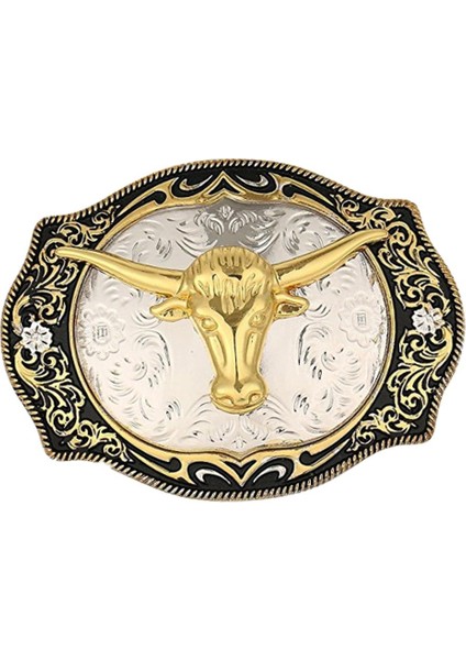 Vintage Style Bull Head Western Cowboy Rodeo Büyük Kemer Toka Değiştirme (Yurt Dışından) fiyatları